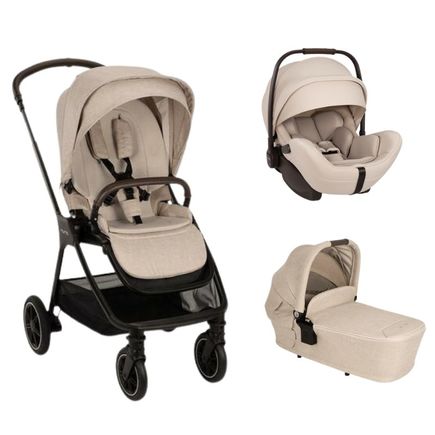 Poussette TRIO Triv Next + Siège-auto Arra Flex + Nacelle Lytl Biscotti NUNA
