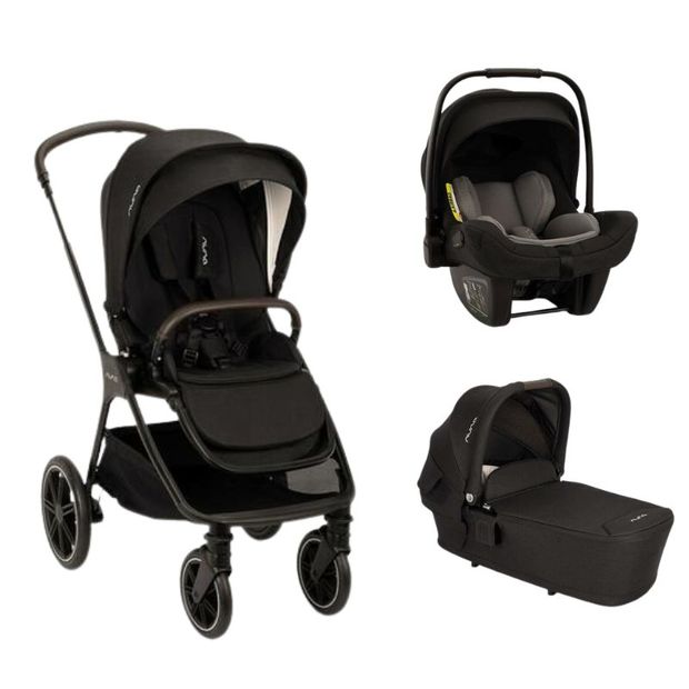 Poussette TRIV LX + Siège-auto Pipa Next + Nacelle Lytl Caviar NUNA