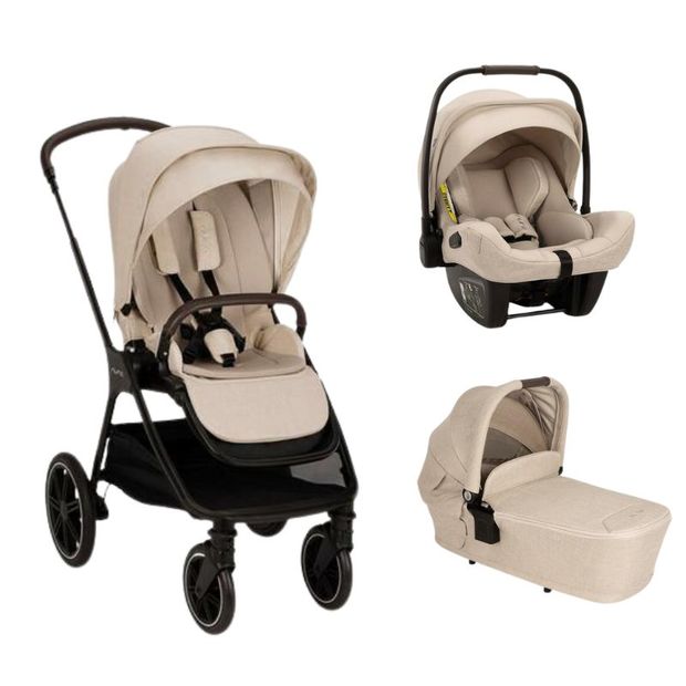 Poussette TRIV LX + Siège-auto Pipa Next + Nacelle Lytl Biscotti  NUNA