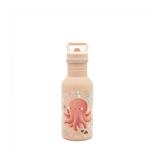 Gourde en inox Slurpy la pieuvre 500 ml Rose
