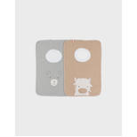 Lot 2 Bavoirs éponge Funny - Beige
