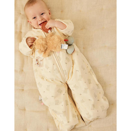 F&O Sac de couchage 100cm manches amovibles coton - Blanc NOUKIE 'S - 4
