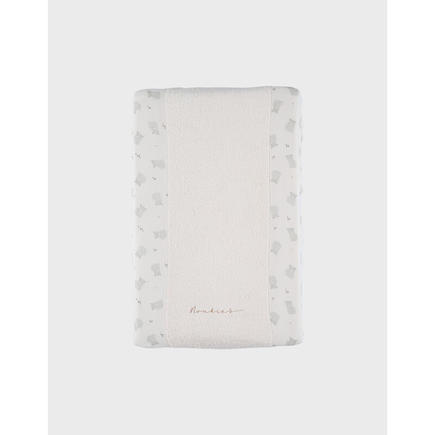 F&O Housse de matelas à langer + mousseline blanc - Ecru NOUKIE 'S - 2