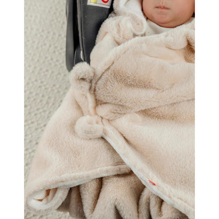 M&M25 Couverture Promenade fausse fourrure - Beige NOUKIE 'S - 6