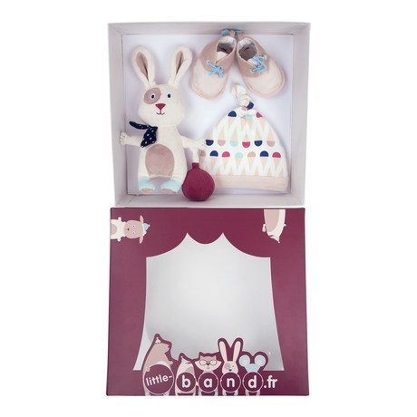 Coffret naissance bébé bonnet chausson