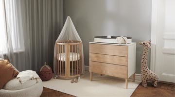 Berceau et commode sleepi stokke